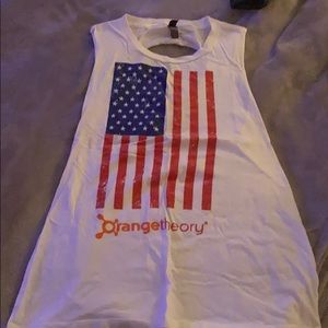 Custom flag muscle tank